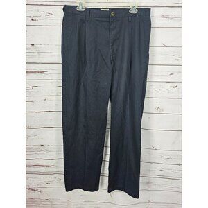 St. John’s Bay‎ Black Pleated Men's Pants - Size M - Classic Fit